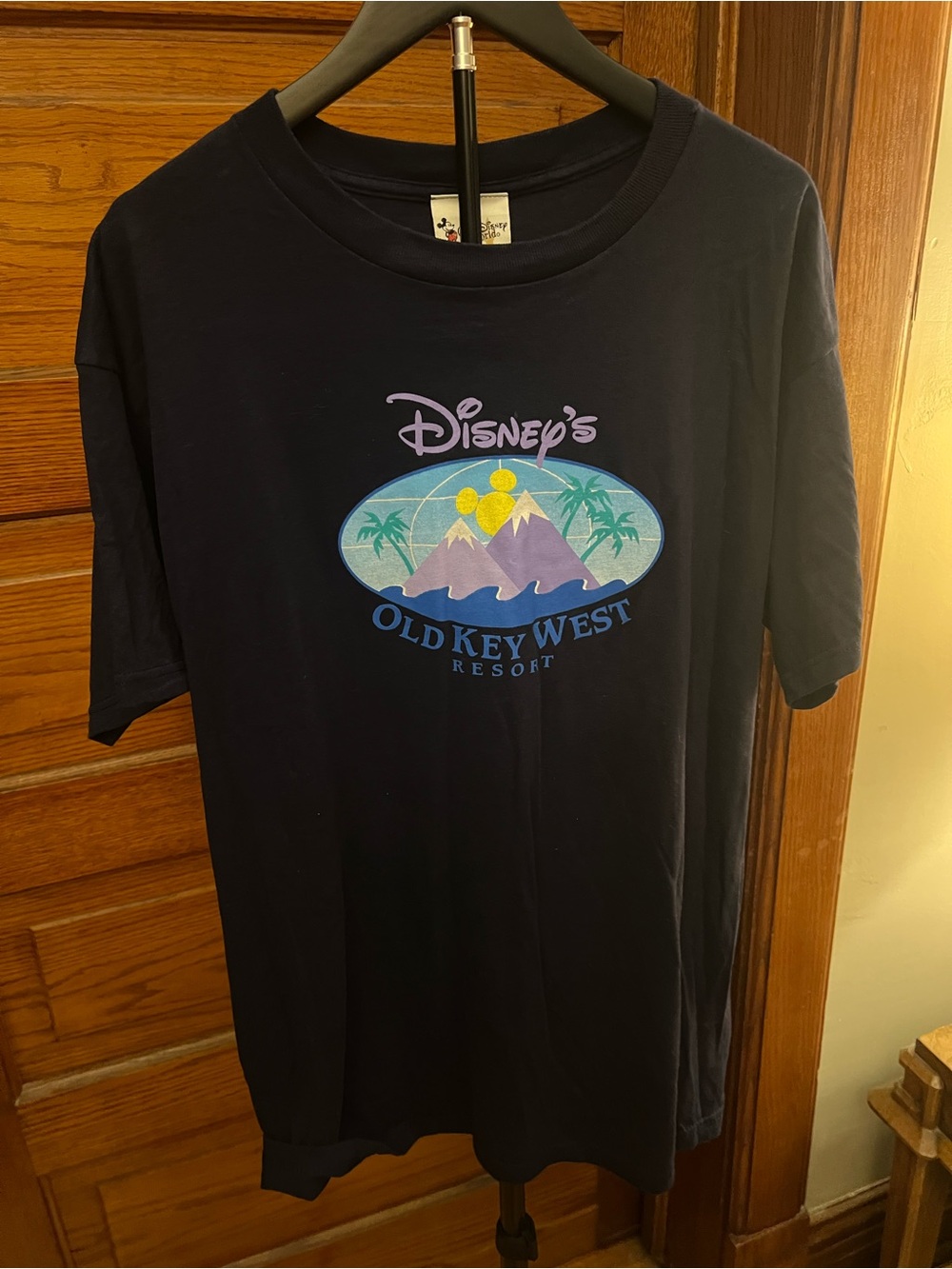 Disney Old Key Weat Vintage Original Logo Blue Tshirt